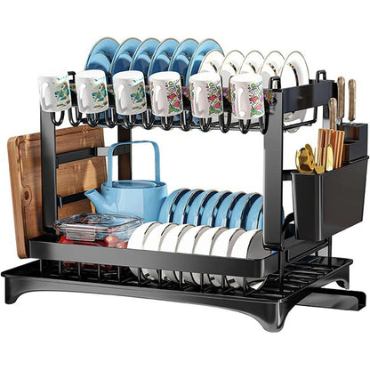 AquaRack Pro – Zweistufiges Premium-Abtropf- & Organisationssystem